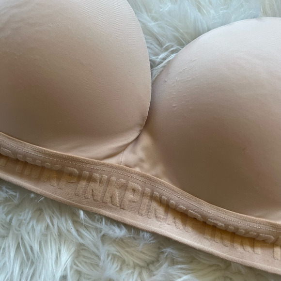 Victoria's Secret PINK Womens Bra Pink Padded 32DD - Picture 3 of 6